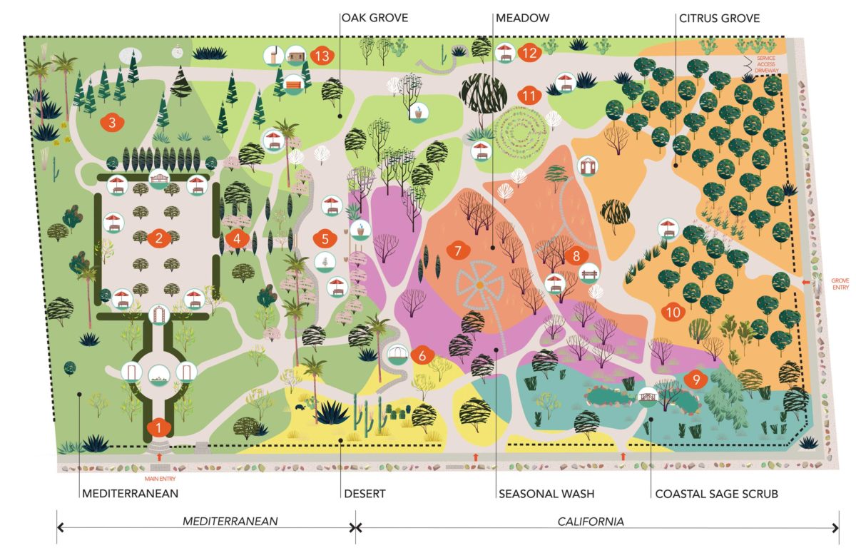 Arlington Garden Pasadena map