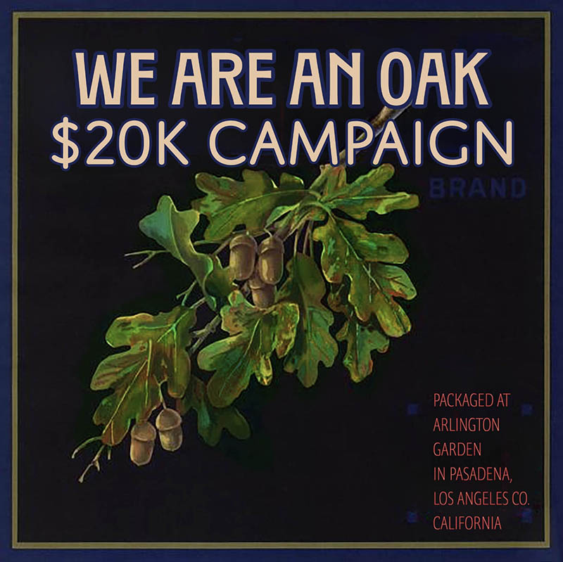 we are an oak campaign community garden fundraising